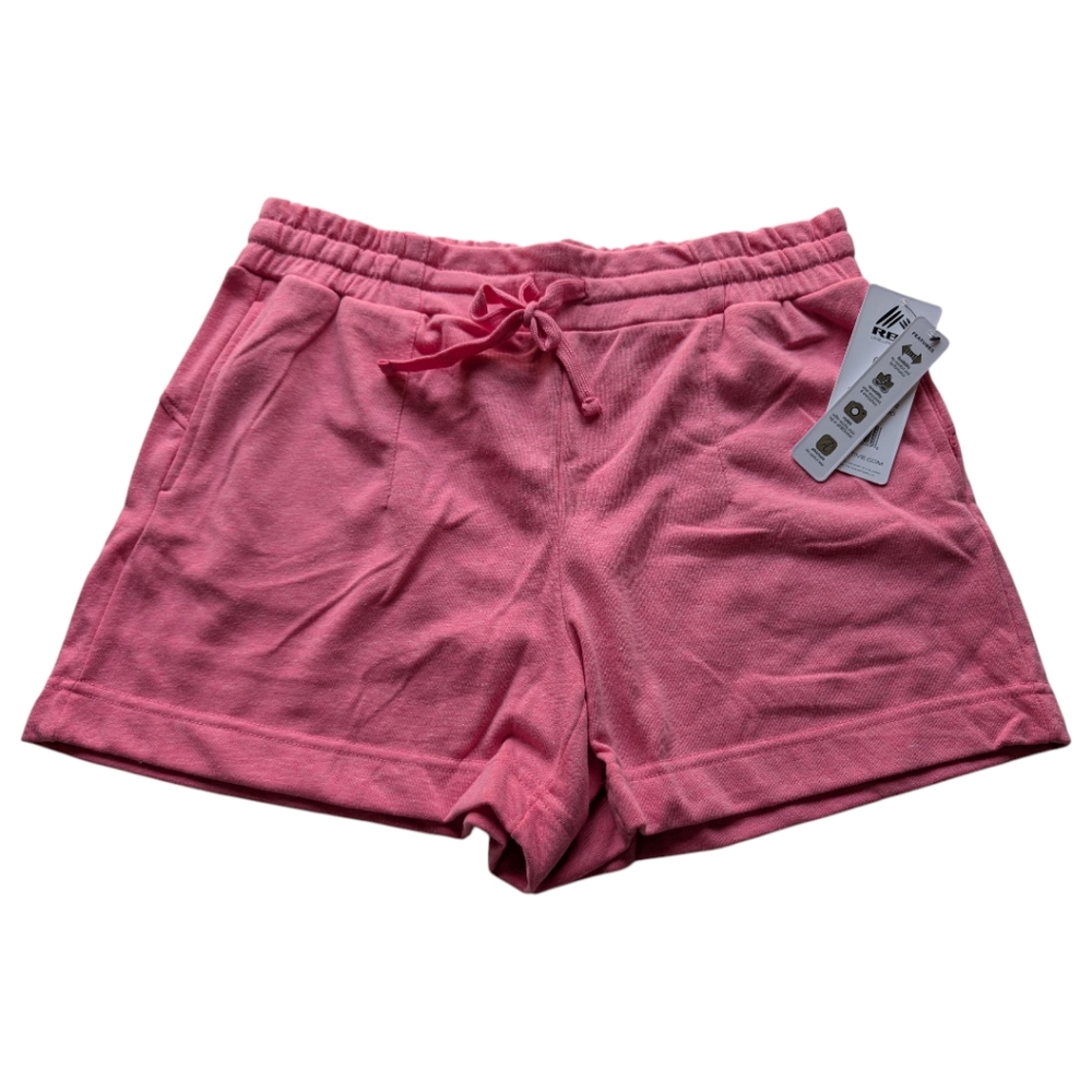 NWT - RBX Active Comfy Pink Women's Athletic Shorts Mineral Wash Pink (AM11)
